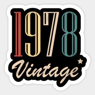 Vintage 1978 Sticker